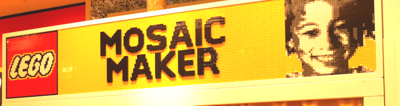 Lego store London Lego photobooth creates mosaic portraits